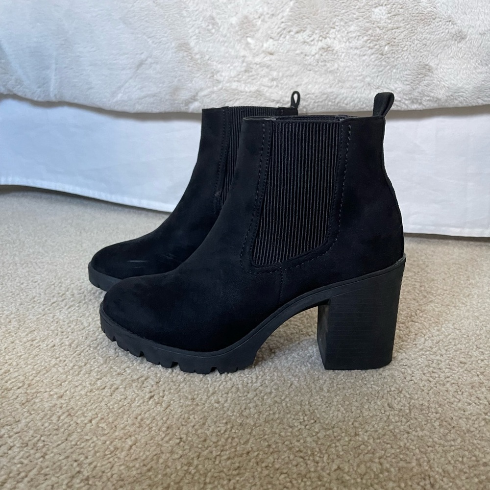 Suede Black, Steve Madden booties
